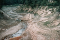 The village submerged