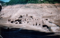 The village submerged