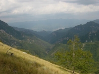 View Turrite cava valley from Mount Forato