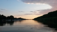 Parco di San Rossore, Fiume Arno, a sinistra verso Livorno, alla destra il Parco